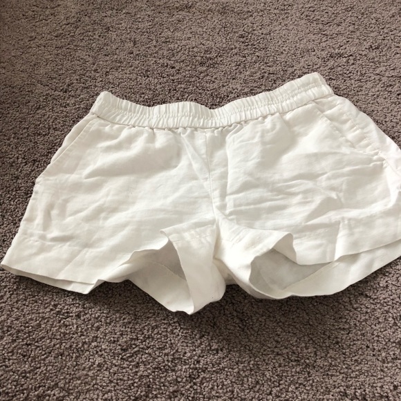 J. Crew Pants - J Crew white Linen shorts J. Crew Pants - J Crew white Linen shorts